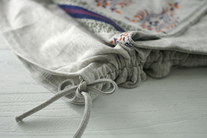 サリープリントチュニック(杢グレー)7