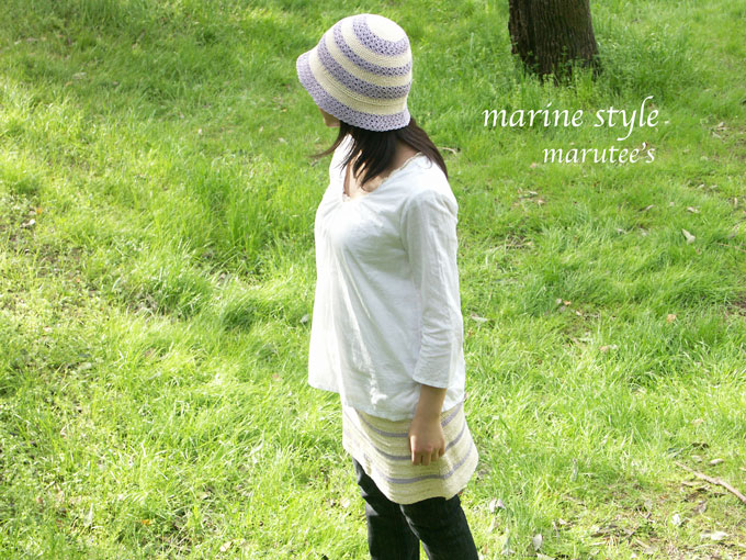 maruteesニットボーダースカート